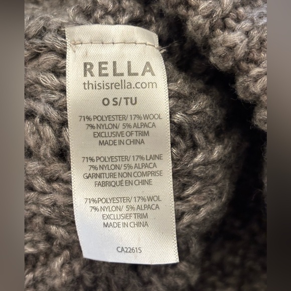 Ella Charcoal Cable Knit Beanie - Picture 3 of 5